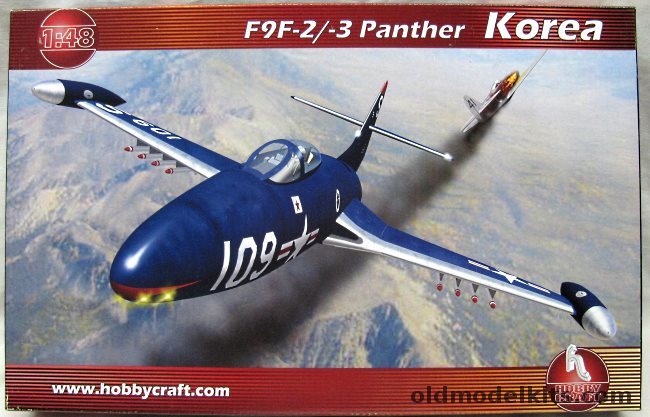 Hobby Craft 1/48 Grumman F9F-2 / F9F-3 Panther - Korean War US Navy VF-51 and VF-781, HC1421 plastic model kit